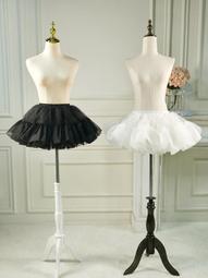 日常cos裙撐暴力軟紗無骨lolita洛麗塔半身裙襯裙蓬蓬短A字款內襯 歷史價格詳細信息