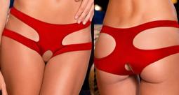 性感魚~紅色交叉金屬圈彈性連身衣(F097R) 歷史價格詳細信息