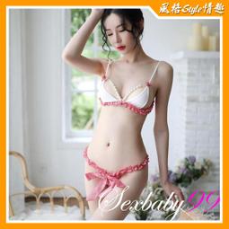 【風格Style】﹝兩色﹞《 Enjoy Love 》情趣睡衣！V型美胸後交叉裸背網格側開衩綁帶連身裙兩件組 歷史價格詳細信息