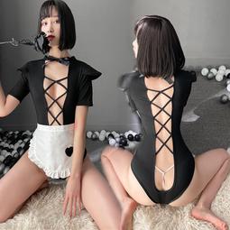 女僕裝 角色扮演裸背洋裝+蝴蝶結圍裙 甜美蘿莉服飾 歷史價格詳細信息