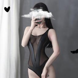 -2023新品?性感情趣網紅女神網紅針織直播流量純色包臀深V細肩帶睡衣連身裙-藍色S-L【晴沐代購】 歷史價格詳細信息