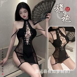 情趣內衣 情趣制服 情趣內衣性感透視學生白襯衫領繩蝴蝶結制服誘惑英倫格子百褶短裙 歷史價格詳細信息