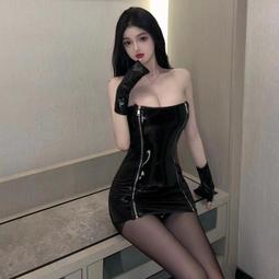 情趣內衣 性感抹胸一字領露腰開叉御姐夜店秘書制服 舞台表演服 角色扮演 情趣角色服 情趣睡衣 情趣衣服 洋裝 情趣cos 性感 誘惑 歷史價格詳細信息