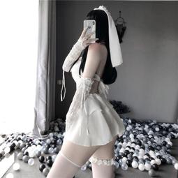 情趣內衣婚紗白床上誘惑性感戰袍火辣純欲調情小胸睡衣午夜魅力女 歷史價格詳細信息