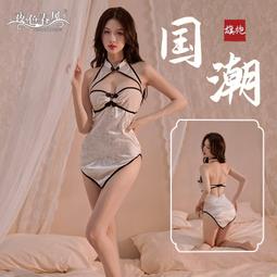 性感情趣睡衣 性感旗袍制服 古風情趣內衣 Cosplay 角色扮演服 情趣內衣性感復古開叉制服旗袍綁帶床上激情大尺碼套裝 歷史價格詳細信息