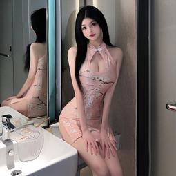 復古性感開叉透視綁帶聚攏顯胸緊修身材睡裙衣日常也可穿*送絲襪 歷史價格詳細信息