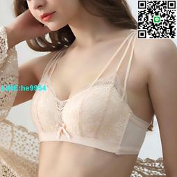 【小楊嚴選】內衣女無鋼圈聚攏美背文胸加厚小胸性感調整型蕾絲胸罩 單件 歷史價格詳細信息