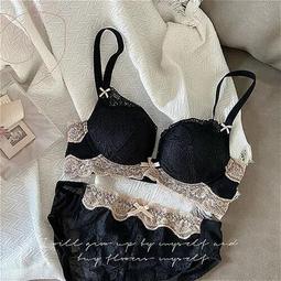 【限時下殺1.3】日本輕木棉內衣女無鋼圈薄款小胸聚攏無痕調整型防下垂文胸罩套裝 歷史價格詳細信息