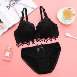 【限時下殺1.3】日系少女小胸聚攏性感內衣女顯大上托胸罩收副乳撞色蕾絲文胸套裝 歷史價格詳細信息
