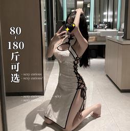 性感睡衣 情趣內衣大尺碼復古風旗袍鏤空透視性感情趣內衣火辣制服裝 小洋裝 包臀裙 大尺碼短裙 洋裝 SXVR【滿299元發貨】 歷史價格詳細信息