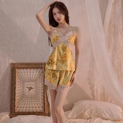 冰絲吊帶裙夏季薄款透氣仿真絲性感豹紋睡衣女露背開叉吊帶睡裙 歷史價格詳細信息