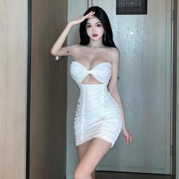 純欲風情趣連身衣開檔大尺碼 夏季性感誘惑蕾絲拼接低胸深v領抽繩掛脖露背不規則洋裝性感睡衣情趣角色服大尺碼 歷史價格詳細信息