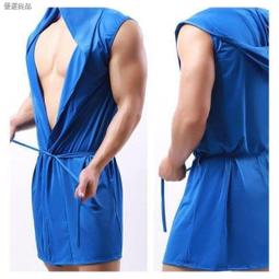 新品 男士浴袍 無袖浴袍 睡衣套裝 浴袍 男無袖絲滑睡衣 男式帶帽睡袍 睡褲薄款家居服々 價格比較,價格查詢,歷史價格詳細信息