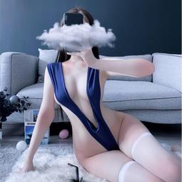 死庫水~泳裝布料~深藍色情趣泳裝　CD變裝連體衣緊身女裝大佬大碼顯瘦遮肚偽娘 歷史價格詳細信息