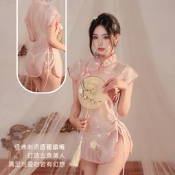 復古性感開叉透視綁帶聚攏顯胸緊修身材睡裙衣日常也可穿*送絲襪 歷史價格詳細信息