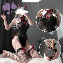 情趣內衣 睡衣 兔脫 鏤空 角色扮演服服裝 性感開襠露乳掛脖包臀裙夜店制服女睡衣制服套裝 歷史價格詳細信息