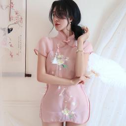 性感內衣旗袍刺繡包臀製服透明情趣宮廷情器睡裙純欲風火辣睡裙女 歷史價格詳細信息