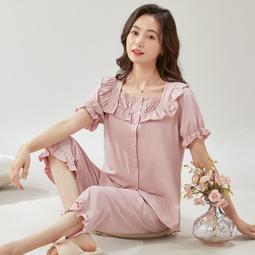 中年媽媽睡衣女夏季真絲薄款短袖短褲冰絲綢中老年人家居服套裝 歷史價格詳細信息