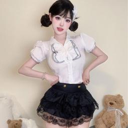 性感情趣內內甜酷學妹學生鏤空制複絲誘惑一體連身網群夏 歷史價格詳細信息