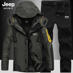 JEEP吉普沖鋒衣男秋冬多功能軟殼戶外登山服防風防水耐磨潮牌外套 歷史價格詳細信息