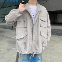 多口袋工裝 防曬依男 運動外套 夏裝 加肥加大碼 胖子 寬松 薄款透氣 歷史價格詳細信息