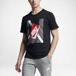 Nike T恤 Sportswear Swoosh 男款 基本款 大勾 圓領 棉質 運動休閒 黑 白  DC5095-010 歷史價格詳細信息
