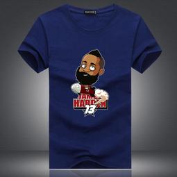 ????大鬍子James Harden哈登短袖棉T恤上衣????NBA快艇隊Nike愛迪達運動籃球衣服T-shirt男840 歷史價格詳細信息
