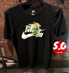 S.G NIKE SB 黑色 邱比特 寬鬆 運動 休閒 天使 棉質 T恤 短袖 短T 男生 DJ1219-010 歷史價格詳細信息