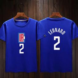 ????雷納德Kawhi Leonard短袖棉T恤上衣????NBA快艇隊Nike耐克愛迪達運動籃球衣服T-shirt女男487 歷史價格詳細信息