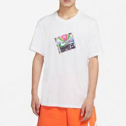NIKE 短T NSW 白色 後背 塗鴉 休閒 短袖 上衣 男 FB9787-100 歷史價格詳細信息