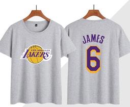 ????詹皇LeBron James詹姆士短袖棉T恤上衣????NBA湖人隊Nike耐克愛迪達運動籃球衣服T-shirt男451 歷史價格詳細信息