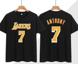 ????甜瓜Carmelo Anthony安東尼短袖T恤上衣????NBA湖人隊Adidas運動籃球服T-shirt男裝296 歷史價格詳細信息