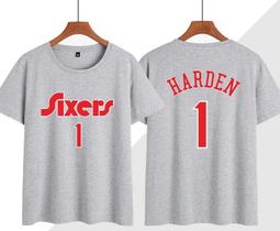 ????大鬍子James Harden哈登短袖棉T恤上衣????NBA快艇隊Nike愛迪達運動籃球衣服T-shirt男840 歷史價格詳細信息