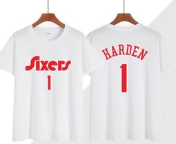 ????大鬍子James Harden哈登短袖棉T恤上衣????NBA快艇隊Nike愛迪達運動籃球衣服T-shirt男840 歷史價格詳細信息