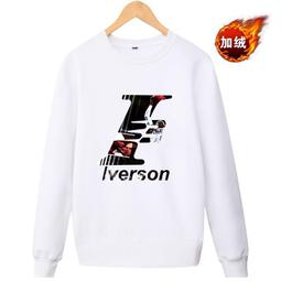 ????戰神Allen Iverson艾佛森長袖純棉T恤上衛衣????NBA 運動76人隊Nike耐克愛迪達籃球服大學T男326 歷史價格詳細信息