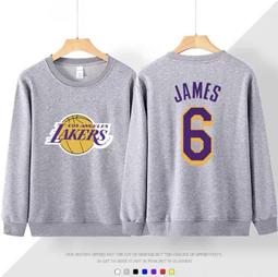 ????詹皇LeBron James詹姆士長袖純棉T恤上衛衣????NBA湖人隊Nike耐克愛迪達運動籃球衣服圓領大學T男329 歷史價格詳細信息