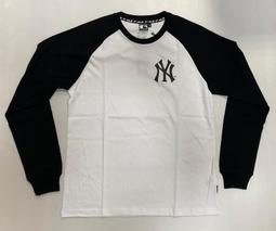 NEW MLB 大聯盟 創信 Majestic 洋基隊 印花圓領長袖厚T恤(男) 6860104-580 深藍 歷史價格詳細信息