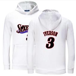 ????戰神Allen Iverson艾佛森長袖連帽T恤上衛衣????NBA運動76人隊Nike耐克愛迪達籃球服大學棉T男106 歷史價格詳細信息