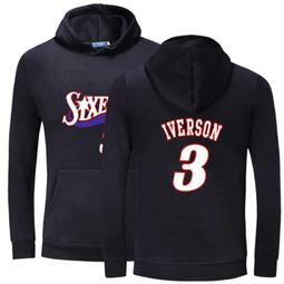 ????戰神Allen Iverson艾佛森長袖連帽T恤上衛衣????NBA運動76人隊Nike耐克愛迪達籃球服大學棉T男106 歷史價格詳細信息
