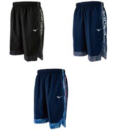 Mizuno 平織短褲 [32TBA05581] 男 短褲 平織 運動褲 休閒 舒適 拉鍊口袋 藍 歷史價格詳細信息