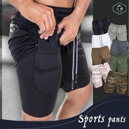 運動短褲 拉鍊口袋運動褲 球褲 彈性短褲 休閒短褲 全腰圍鬆緊帶配色短褲(321-1143) 男 sun-e 歷史價格詳細信息