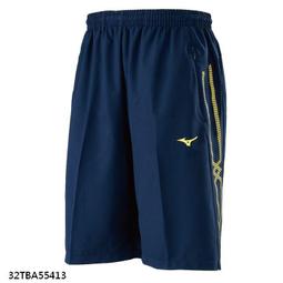 Mizuno 平織短褲 [32TBA05581] 男 短褲 平織 運動褲 休閒 舒適 拉鍊口袋 藍 歷史價格詳細信息