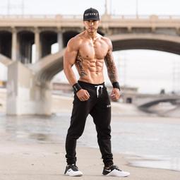 健身 男士修身訓練 運動休閑跑步收口 彈力小腳 【Sandman Sports】 歷史價格詳細信息