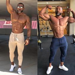 健身 男士修身訓練 運動休閑跑步收口 彈力小腳 【Sandman Sports】 歷史價格詳細信息