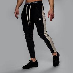 健身 男士修身訓練 運動休閑跑步收口 彈力小腳 【Sandman Sports】 歷史價格詳細信息