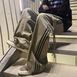 秋冬男士休閒褲復古潮牌寬鬆直筒冬季加絨特厚男生闊腿工裝長褲子 歷史價格詳細信息