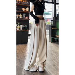 女童運動褲春秋2023新款外穿長褲灰色衛褲女孩秋季裝大童加絨褲子 歷史價格詳細信息