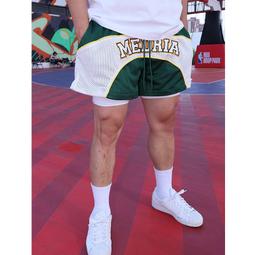 男士運動短褲網眼透明家居褲三分褲低腰性感夏季海邊沙灘褲內置三角內褲運動寬鬆睡褲男休閒短褲阿羅褲大褲衩潮 歷史價格詳細信息
