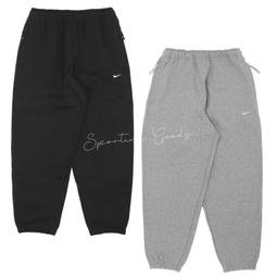 Nike 長褲 Solo Swoosh Pants 男款 灰 小勾 內刷毛 抽繩 彈性 休閒 褲子 DA0330-063 歷史價格詳細信息