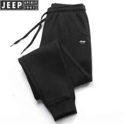 運動褲男春秋純棉寬鬆束腳休閒厚棉褲秋冬季加絨加厚大尺碼長褲男 歷史價格詳細信息